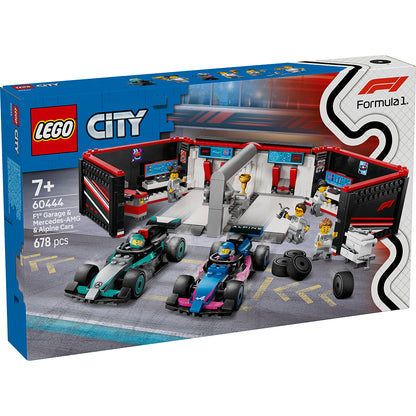 LEGO® City Project Alicia 2025, F1® Garage: Mercedes-AMG and Alpine Cars