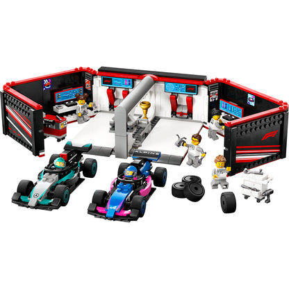 LEGO® City Project Alicia 2025, F1® Garage: Mercedes-AMG and Alpine Cars