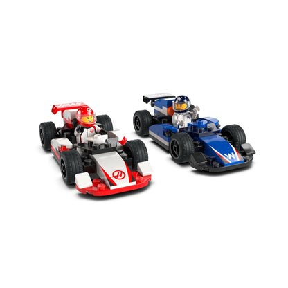 LEGO® City Project Alicia 2025, F1® Williams Racing and Haas F1® race cars