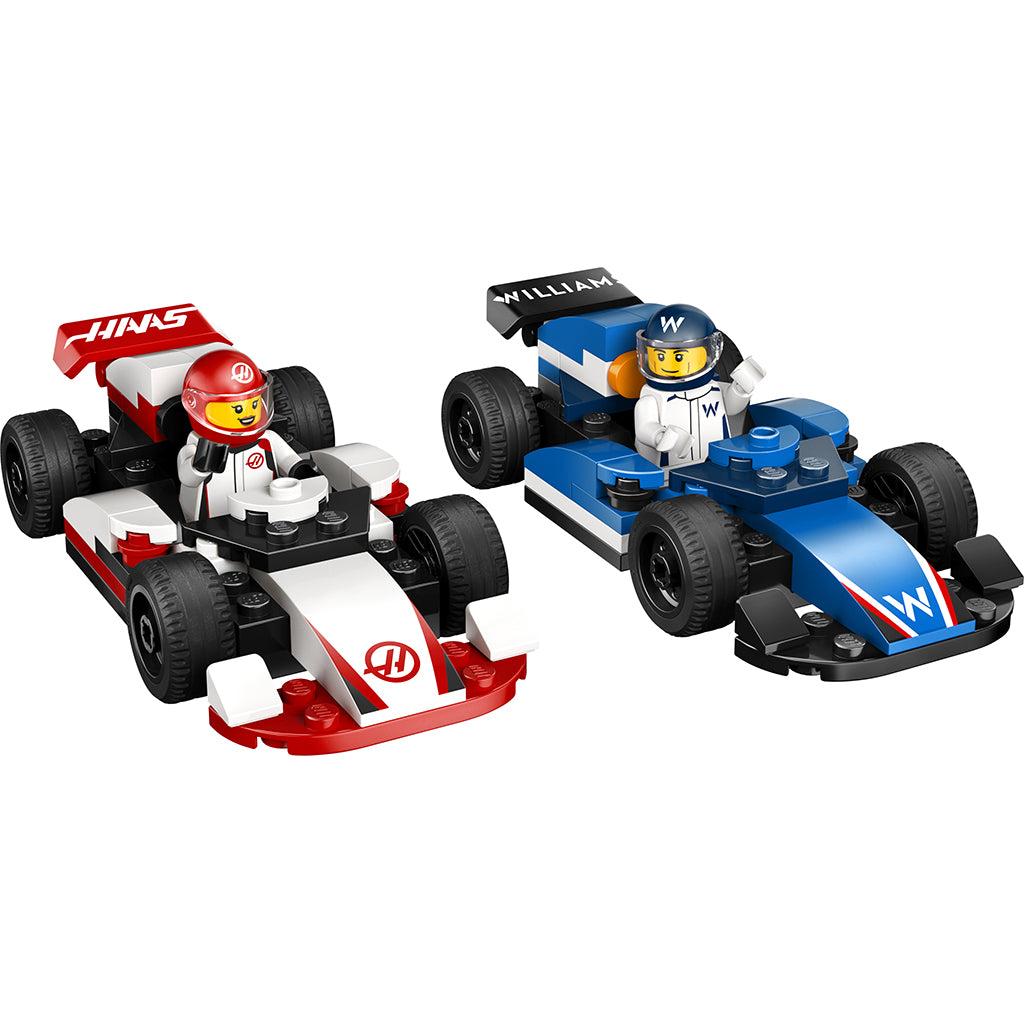 LEGO® City Project Alicia 2025, F1® Williams Racing and Haas F1® race cars