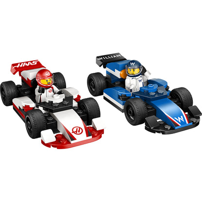LEGO® City Project Alicia 2025, F1® Williams Racing and Haas F1® race cars
