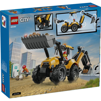 LEGO® City Yellow Backhoe Loader – Build-Your-Own Toy 60480