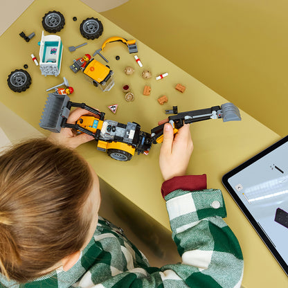 LEGO® City Yellow Backhoe Loader – Build-Your-Own Toy 60480