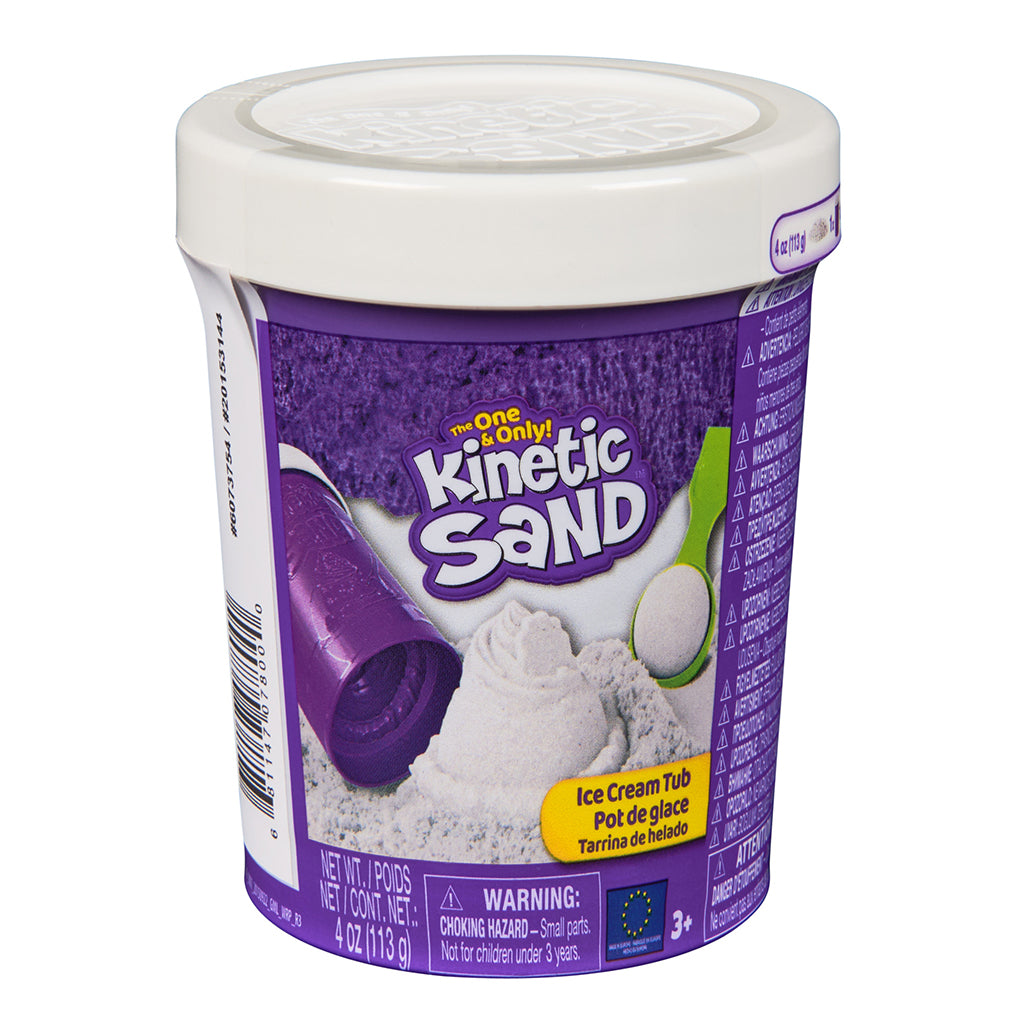 Kinetic Sand, Ice Cream Tub, 113g – 3 Assorted Colours