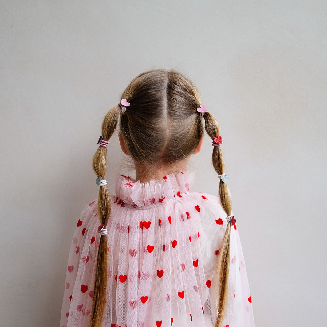 Mimi &amp; Lula 8 Hair Elastics, Mini Heart Valentines