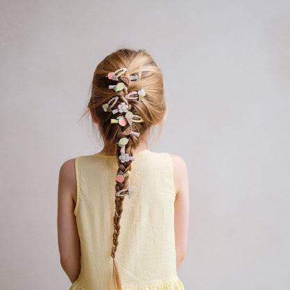 Mimi &amp; Lula 5 Hair Clips, Mini Ice Cream Peaches and Cream