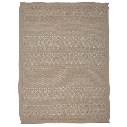 Cam Cam Pointelle Baby Knitted Blanket, Hazel