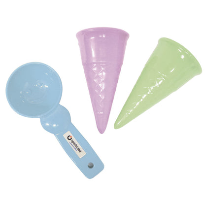 Spielstabil Sandforme, Isvafler &amp; ske 3 dele - Pastel