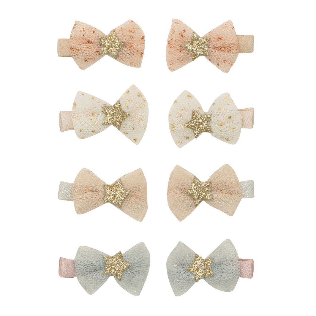 Mimi &amp; Lula Hair Accessories, 8 Hair Clips - Mini Tutu Bow Enchanted