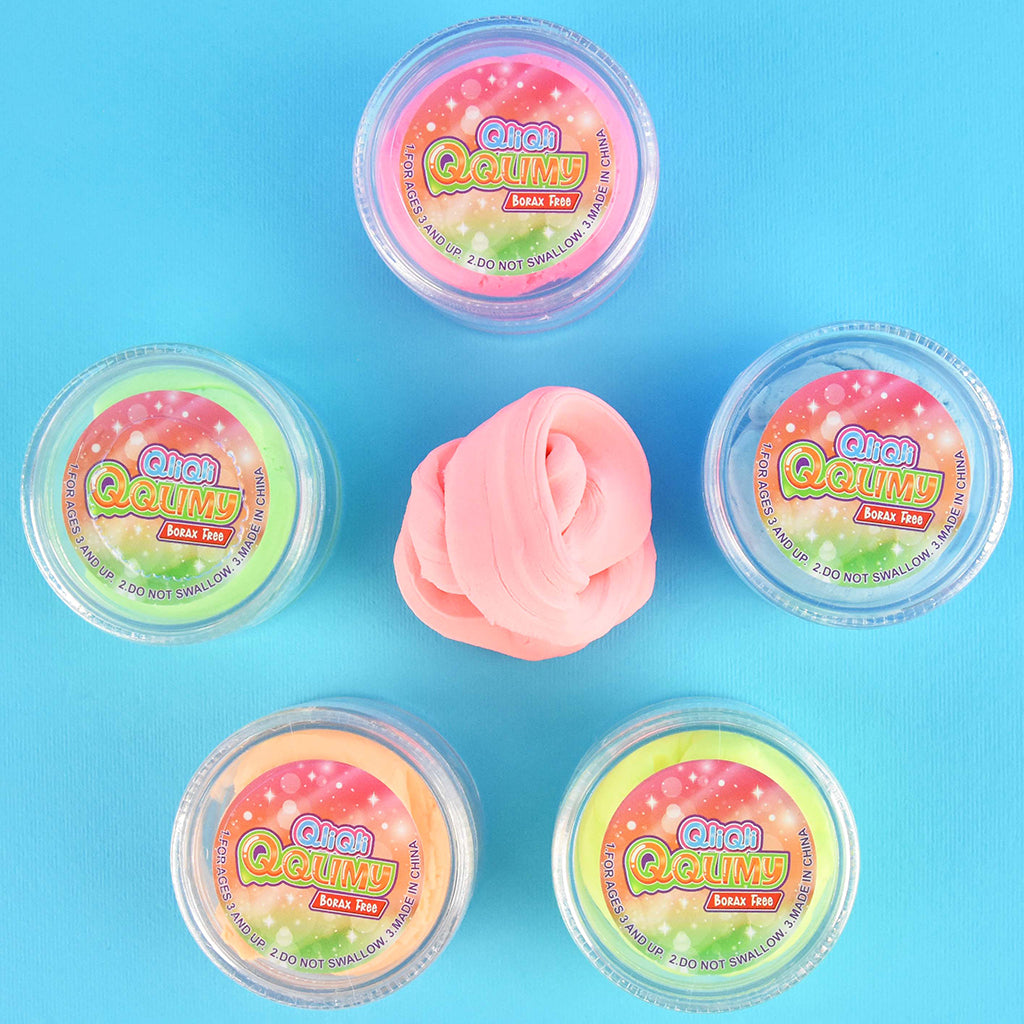 Robetoy Fluffy Clay, 6 Assorted Colors