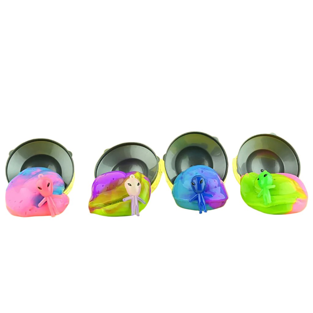 Robetoy Ufo Slim with Alien, Assorted Colors - Price for 1 Piece