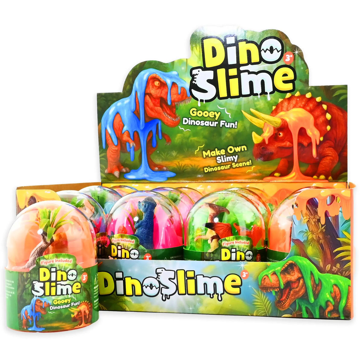 Robetoy, Slime with dinosaur, assorted colours