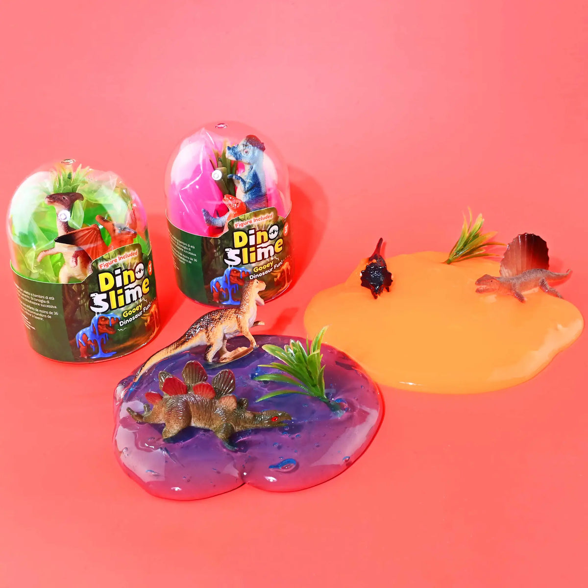 Robetoy, Slime with dinosaur, assorted colours