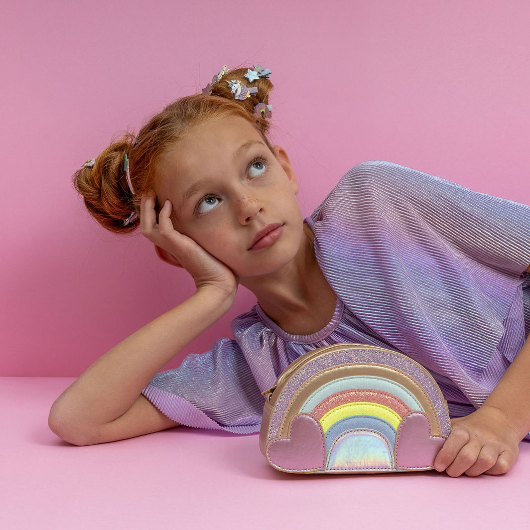 Mimi &amp; Lula Shoulder Bag, Rainbow My Little Unicorn