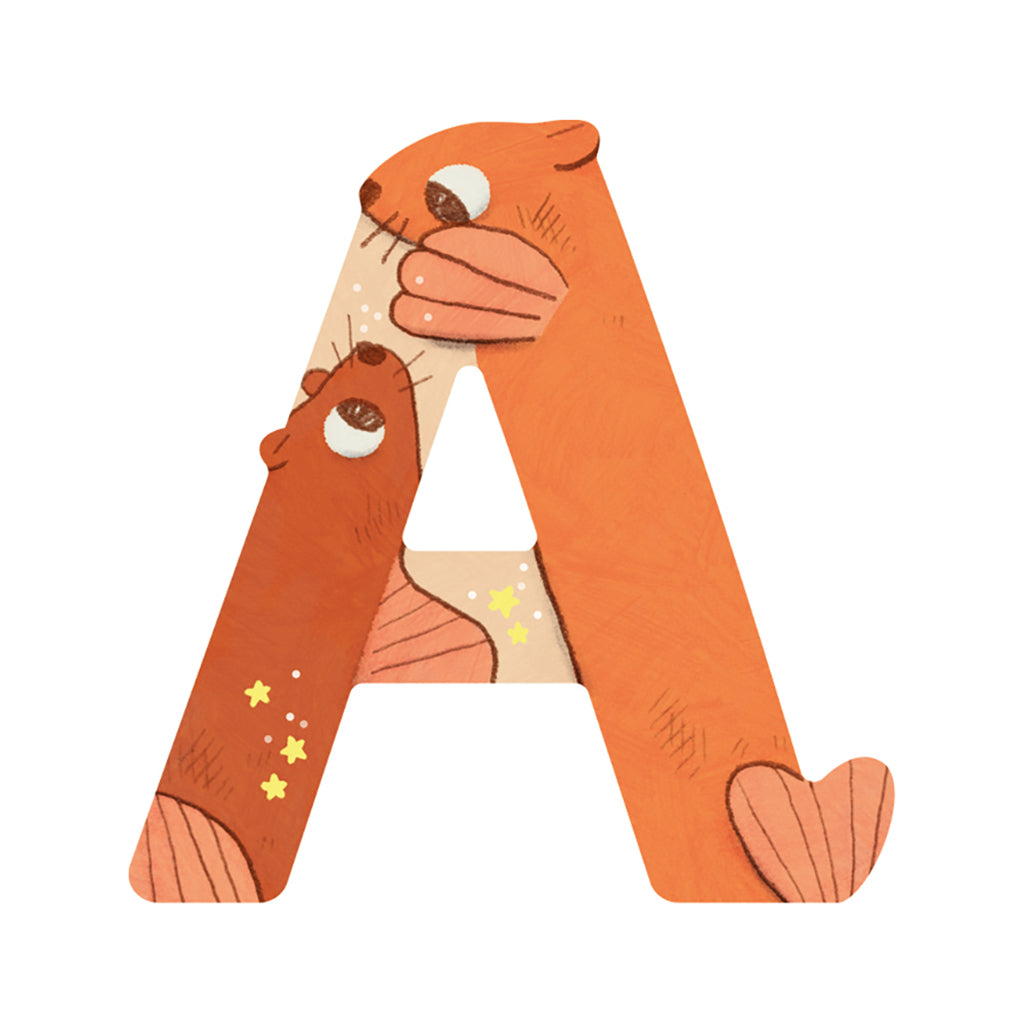 Moulin Roty Wooden Letters, Excluding Æ, Ø, and Å