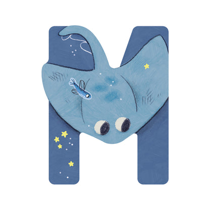 Moulin Roty Wooden Letters, Excluding Æ, Ø, and Å