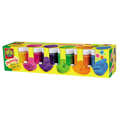 SES Creative Poster Paints, Multicolor Set of 6 x 45 ml