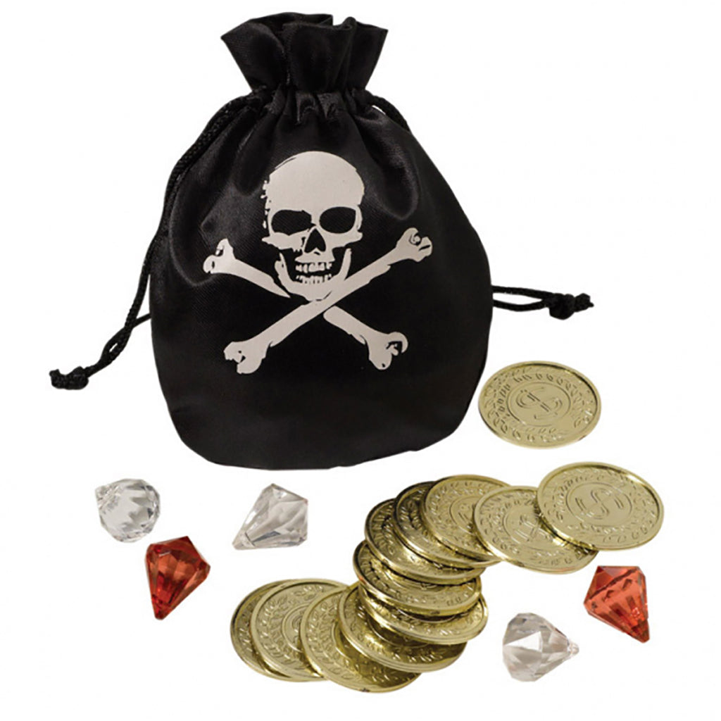 Pirate Pouch with Gold Coins