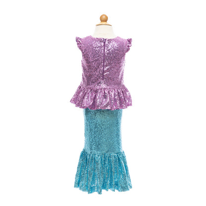 Great Pretenders Dress-Up Costume, Mermaid Skirt and Top, Sequins Sparkle - Size 5-6 Years