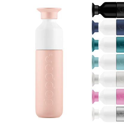 Dopper Thermos Bottle, Insulated 350 ml - Pebble Peach