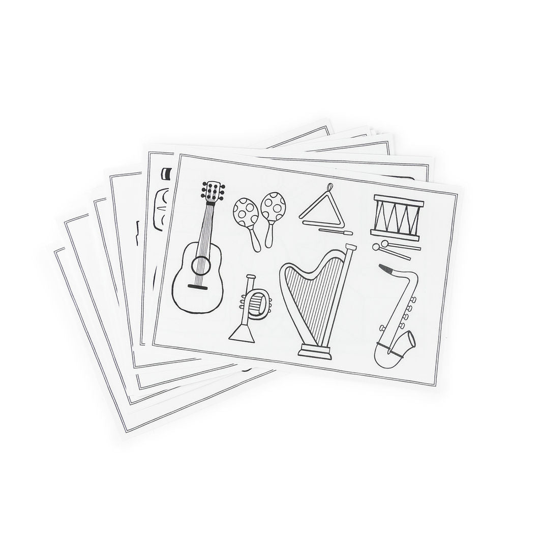 Moulin Roty - Kidywolf Drawing Stencils 24 pcs - Les Popipop