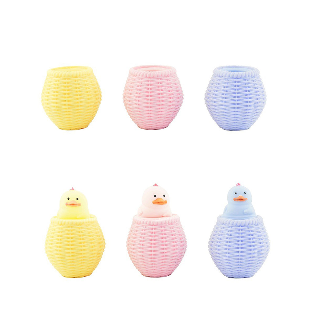 Robetoy Squeezy Ball Shaped Like a Chicken, Assorted Colors