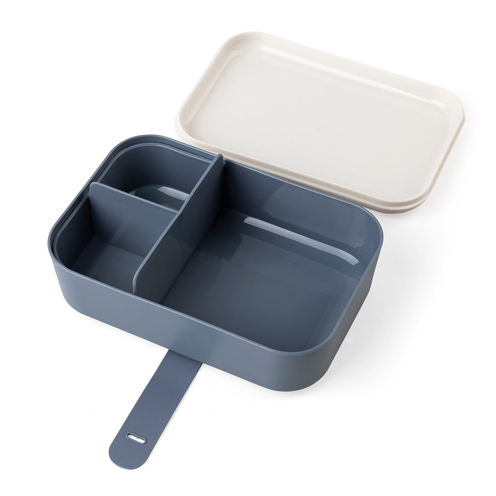 Sebra Lunch Box with Divider and Silicone Strap, Busy Builders