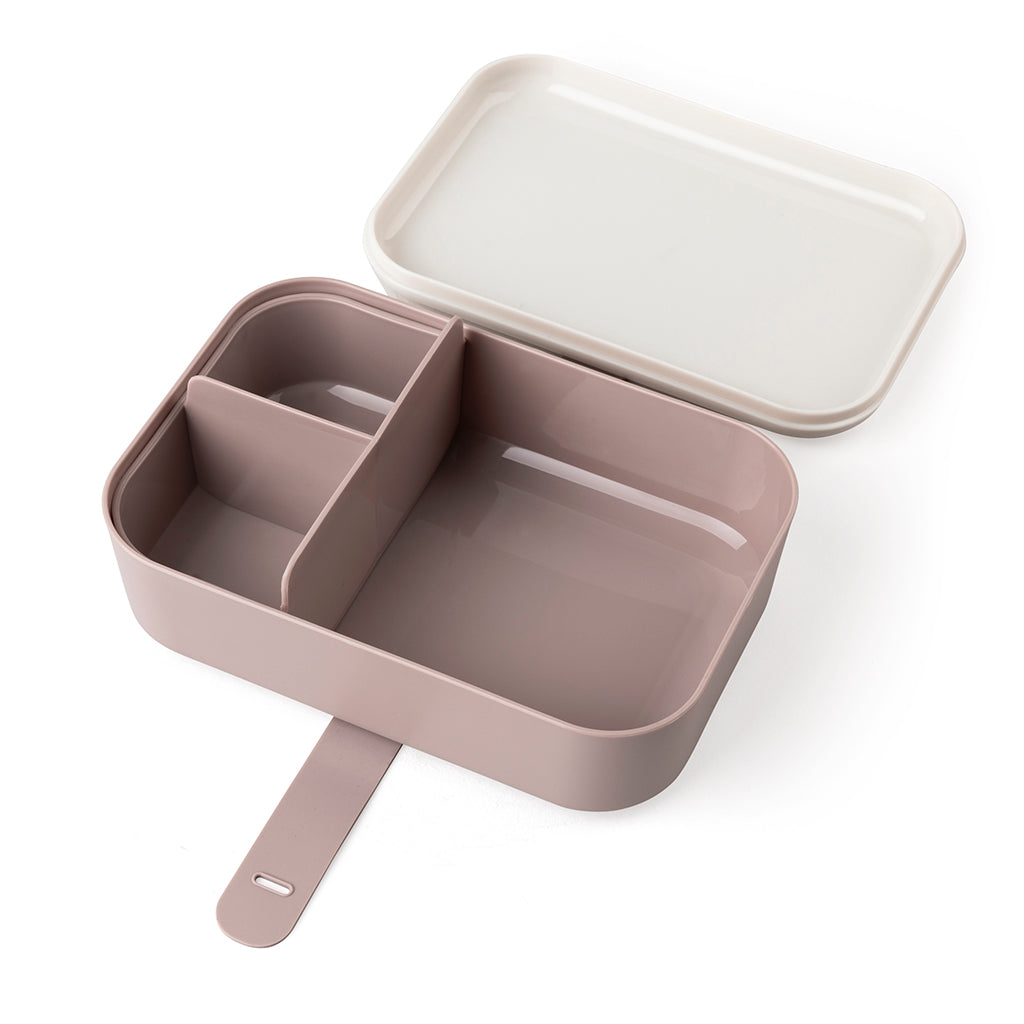 Sebra Lunch Box with Divider and Silicone Strap, Teeny Toes