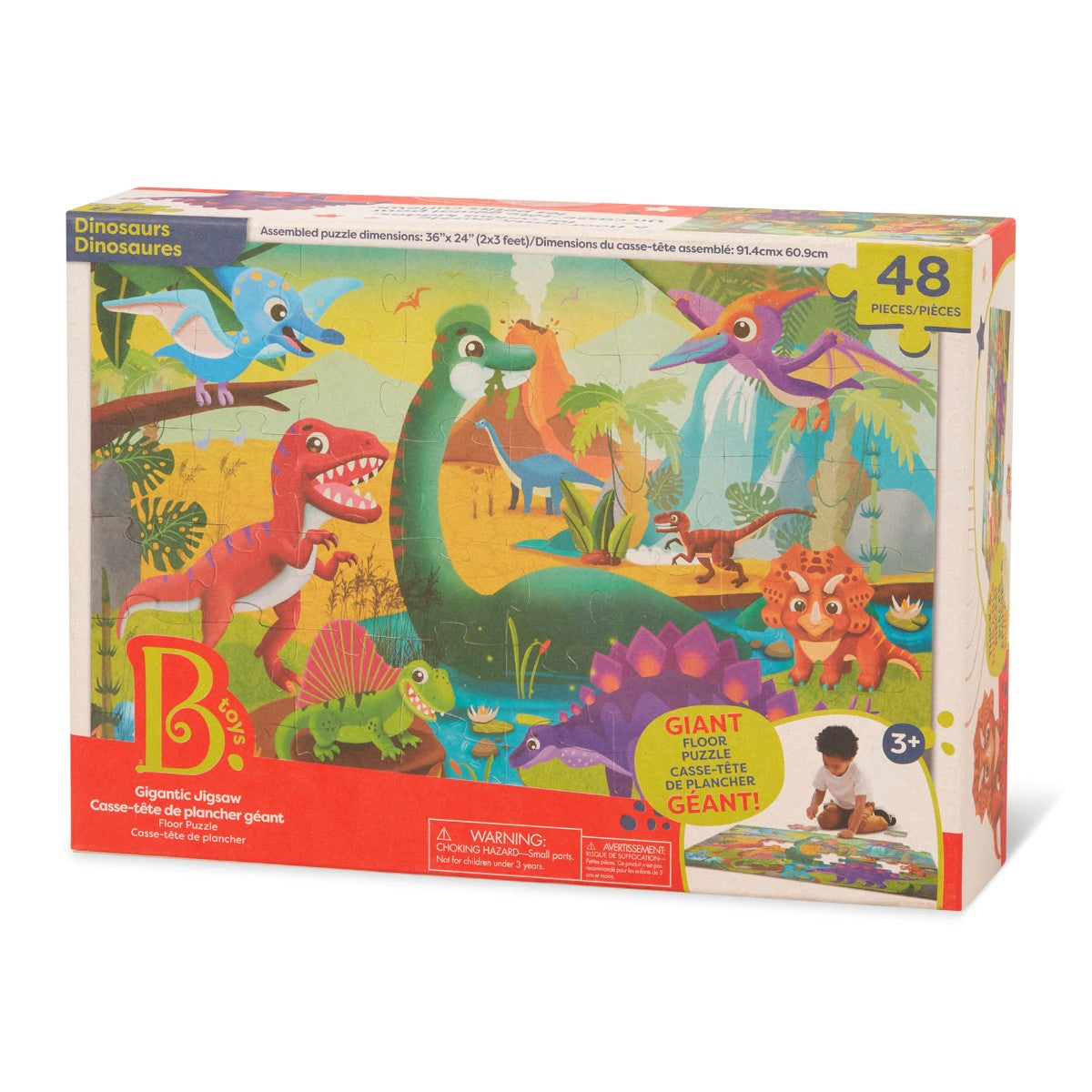 B Toys Floor Puzzle, Dino