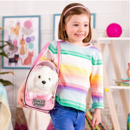 Pucci Pups Dog in a Bag, Pink Dots