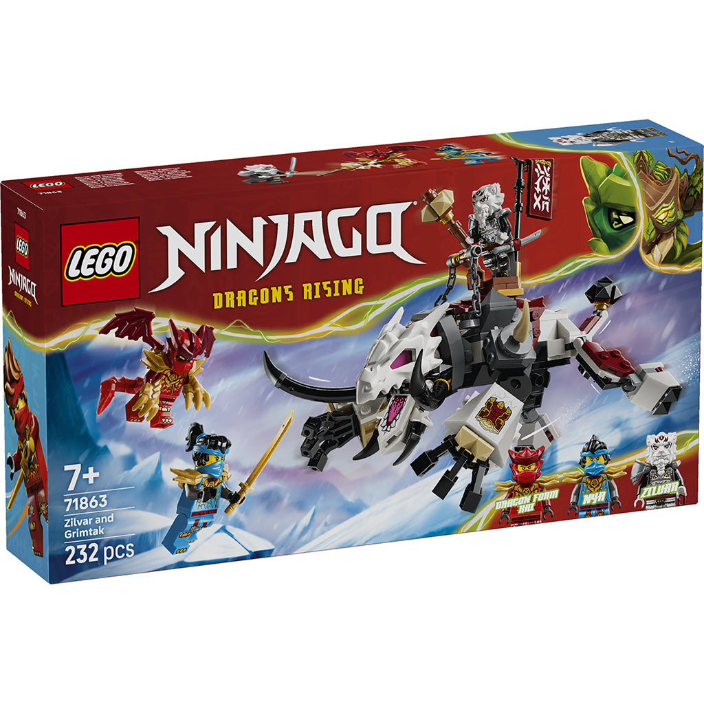 LEGO® NINJAGO® Zilvar and the Dragon Beast Grimtak 71863