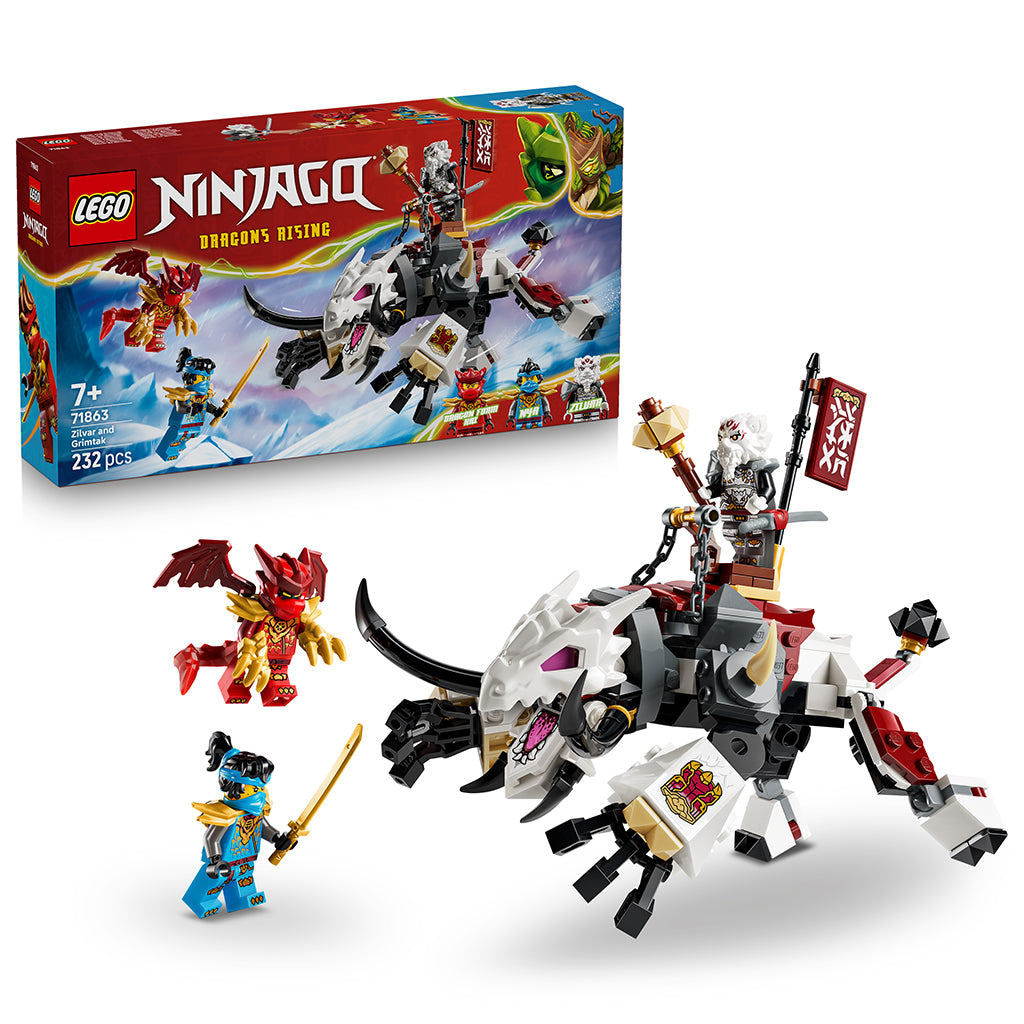 LEGO® NINJAGO® Zilvar and the Dragon Beast Grimtak 71863