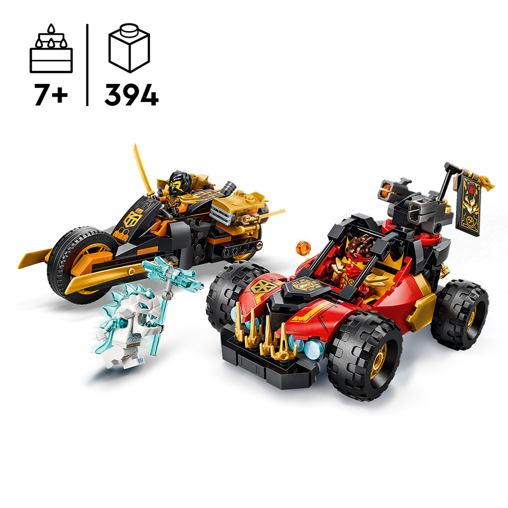 LEGO® NINJAGO® Kai and Cole’s Combo Vehicles Playset 71864