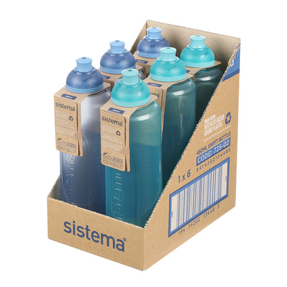 Sistema drinking bottle, Swift Squeeze Bottle, 480 ml – Teal Stone