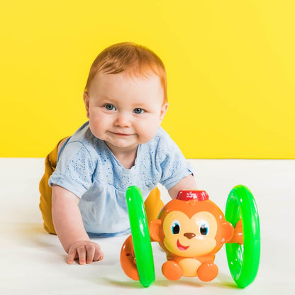 Bright Starts Baby Toy, Roll &amp; Glow Monkey