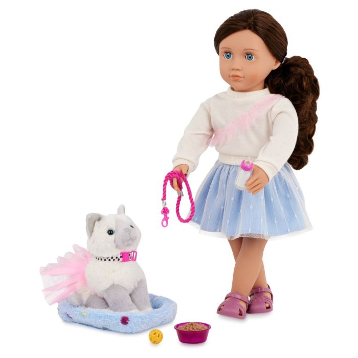 Our Generation doll Mindy with kitten - 46 cm