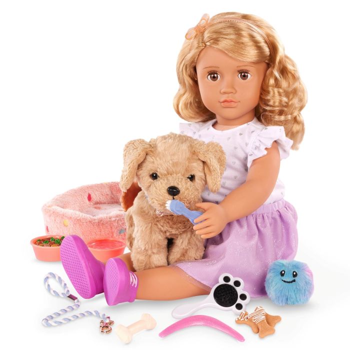 Our Generation Doll Accessories, Puppy Gear - Without Dog