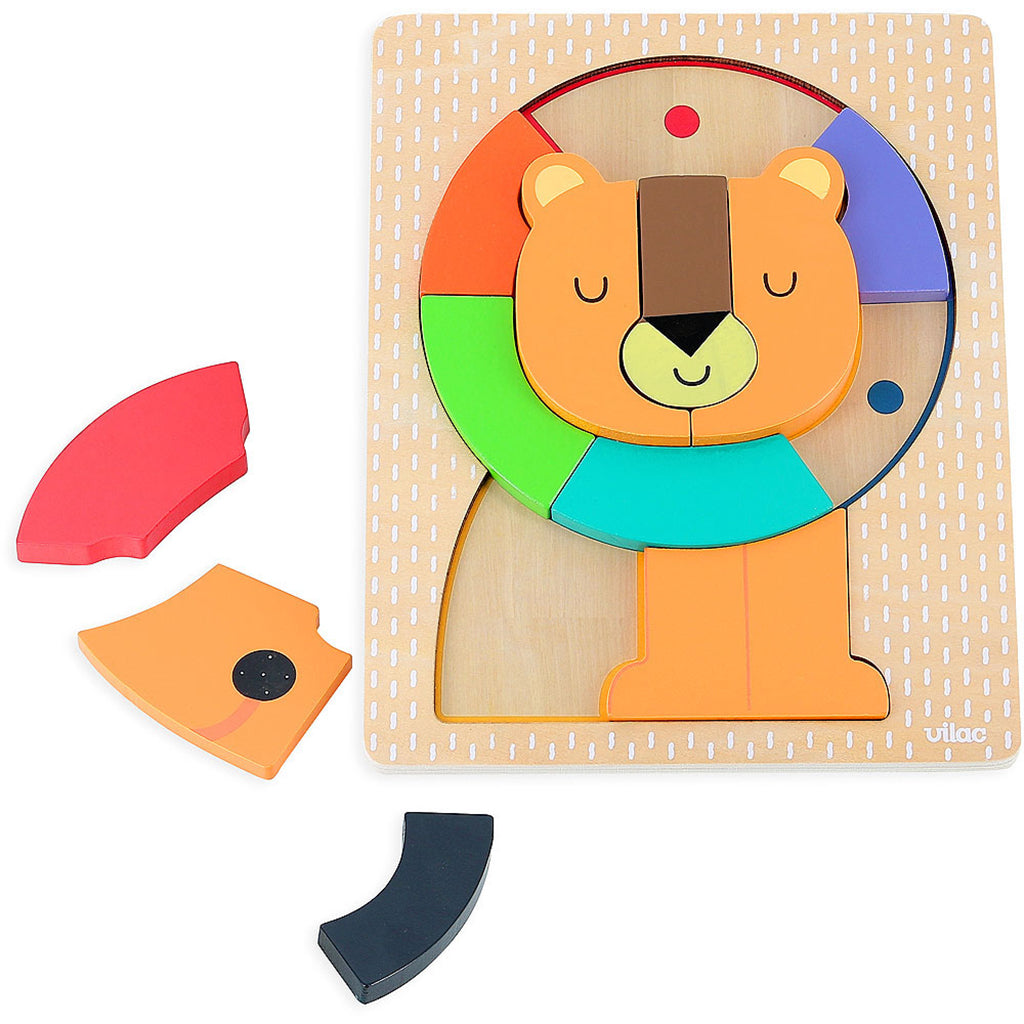 Vilac Wooden Puzzle, Lion by Andy Westface