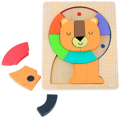 Vilac Wooden Puzzle, Lion by Andy Westface