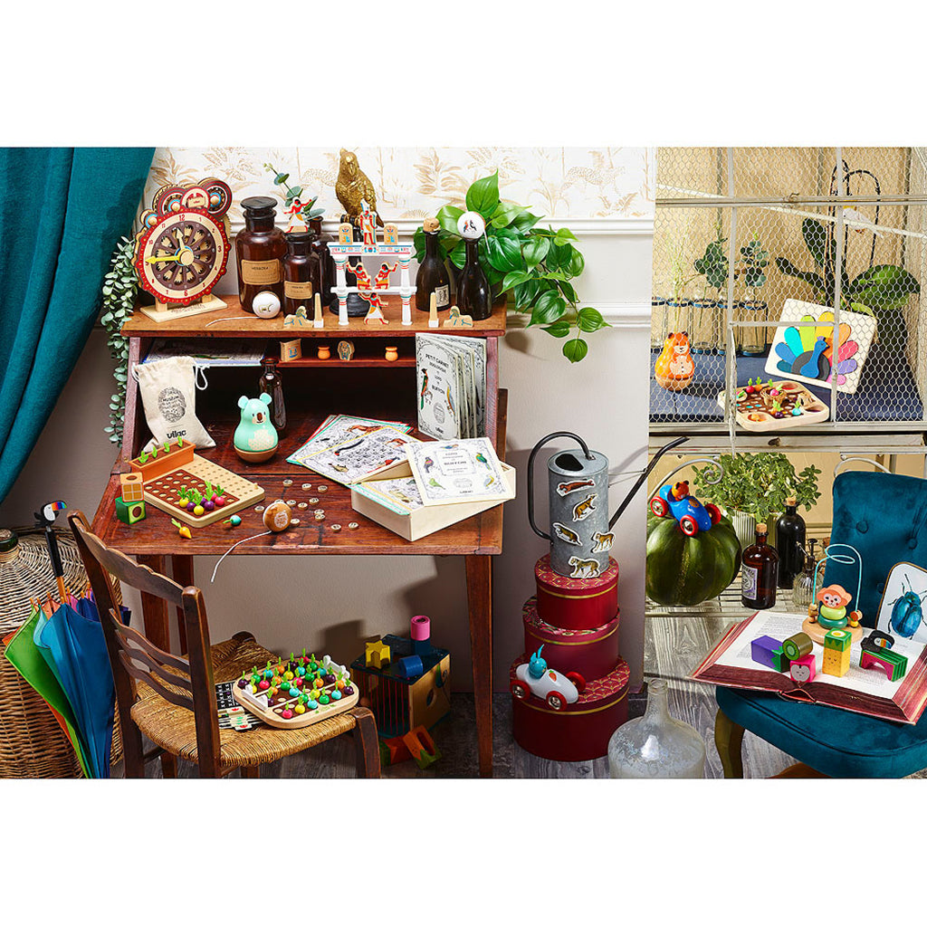 Vilac Wooden Puzzle, Peacock by Andy Westface