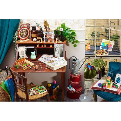 Vilac Wooden Puzzle, Peacock by Andy Westface