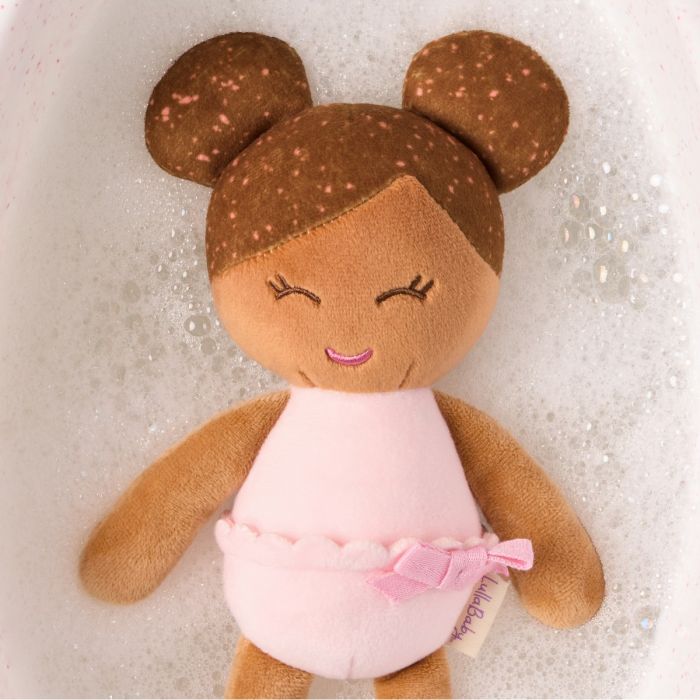 LullaBaby Badedukke, Pige - Brunt hår