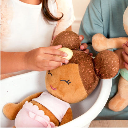 LullaBaby Badedukke, Pige - Brunt hår