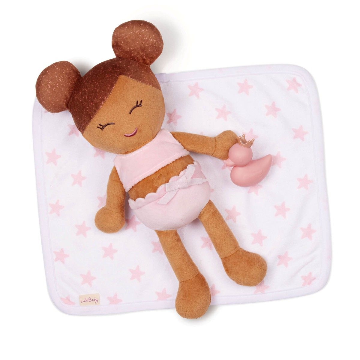 LullaBaby Badedukke, Pige - Brunt hår
