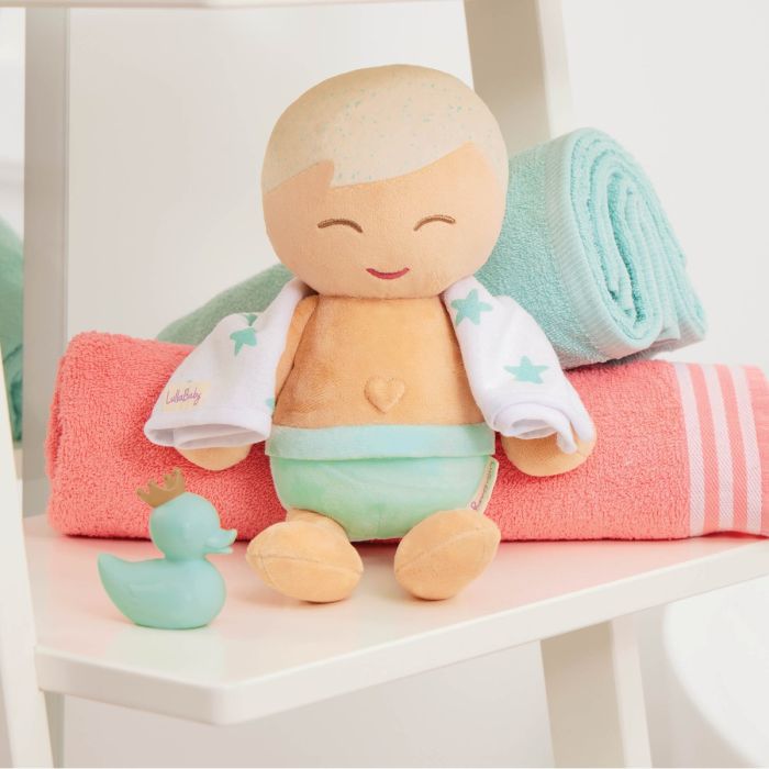 LullaBaby Badedukke, Dreng - Lyst hår