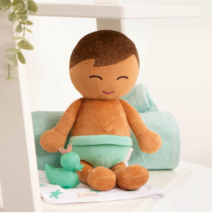 LullaBaby Badedukke, Dreng - Brunt hår