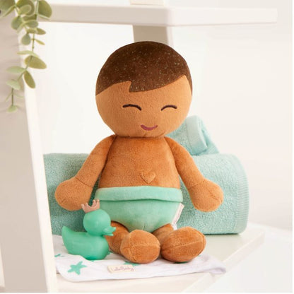 LullaBaby Badedukke, Dreng - Brunt hår
