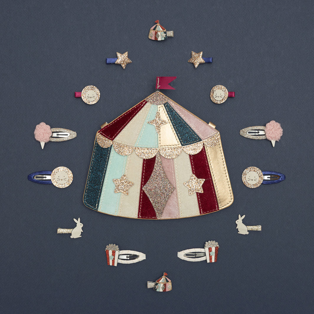 Mimi &amp; Lula - 4 Hair Clips - Lion Circus