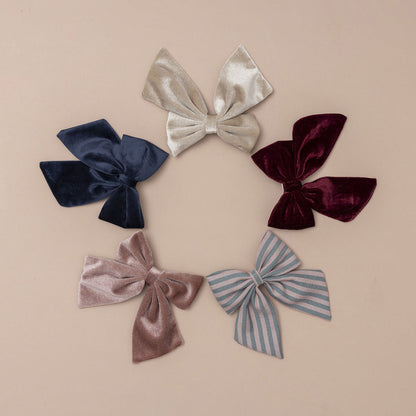 Mimi &amp; Lula Hair Accessories, 2 Hair Bows - Red Tartan Agnes Pony Pals