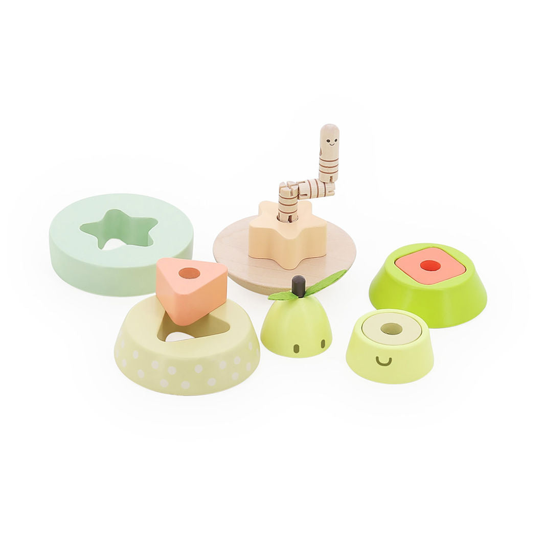 Vilac Stacking Toy, Pear 10 Pieces